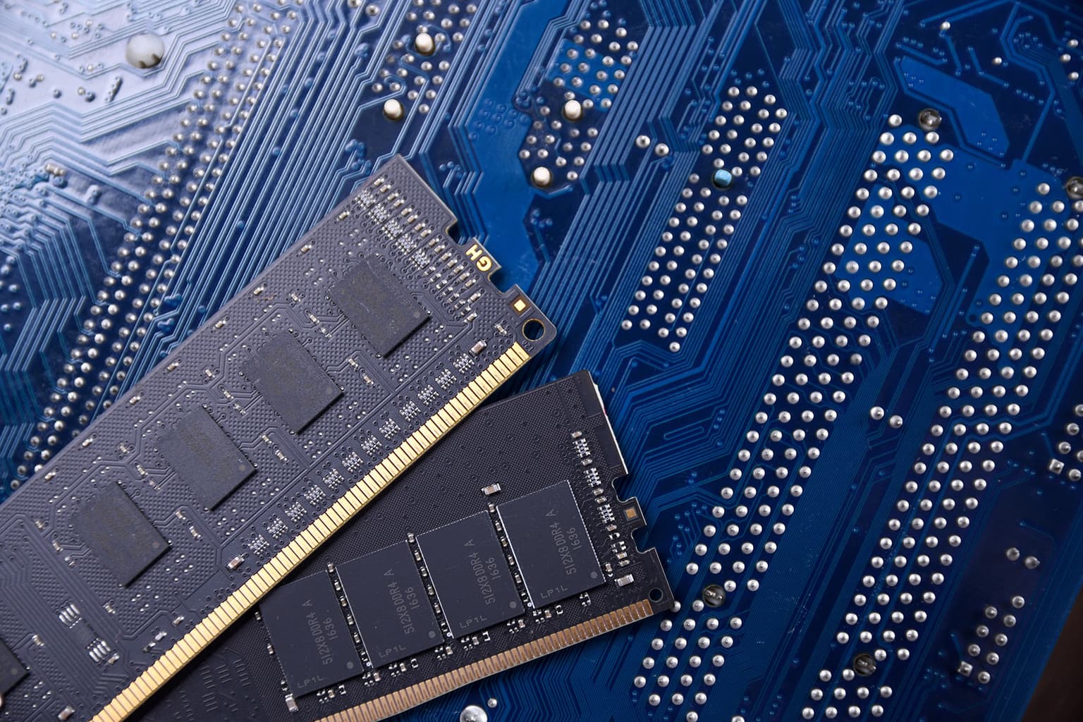 Two RAM memories side by side.