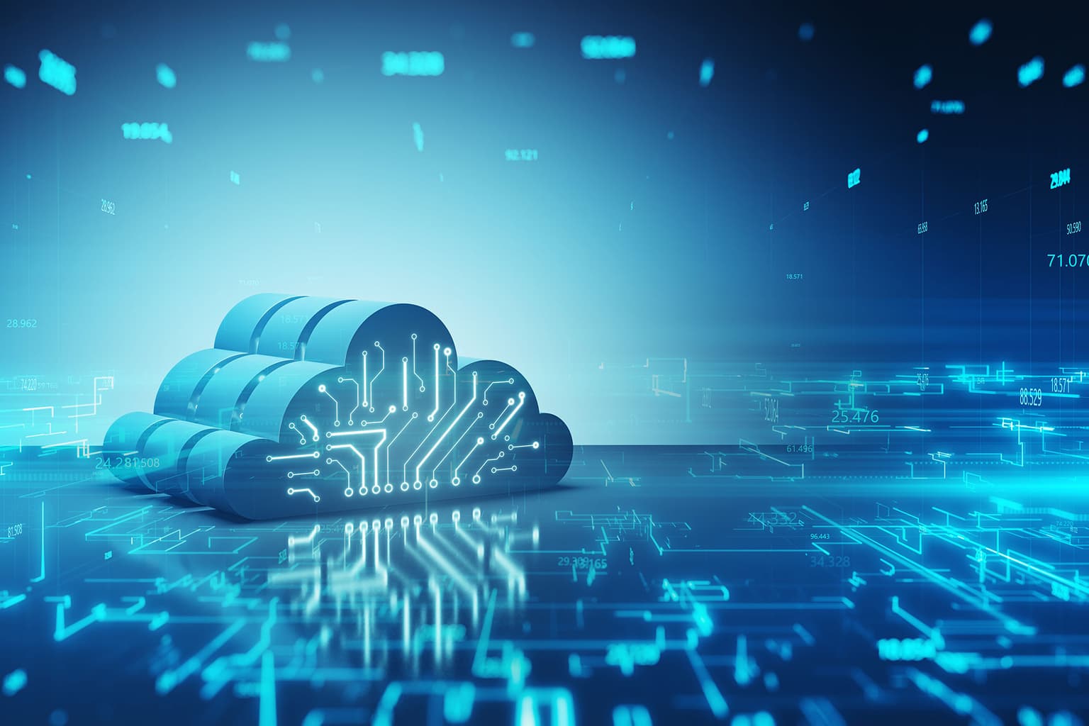 Cloud digitalized connection.